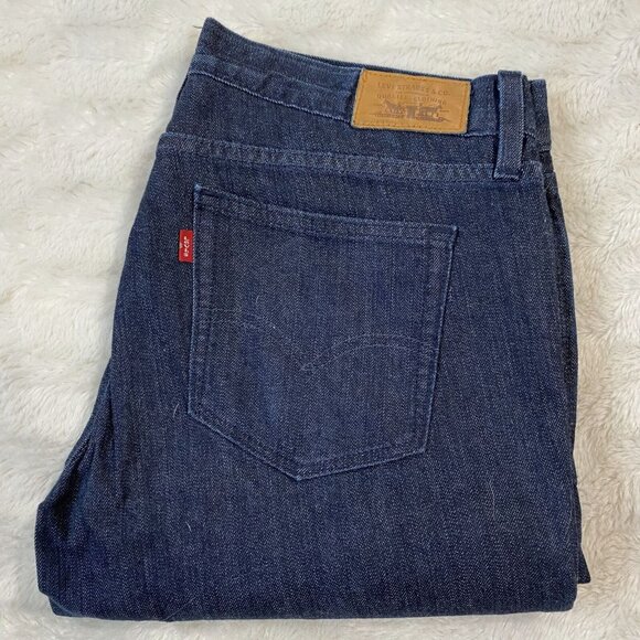Levi's Jeans Womens Sz 12S Blue 522 Stretch Bootcut Low-Rise 5-Pocket Design - Picture 1 of 12
